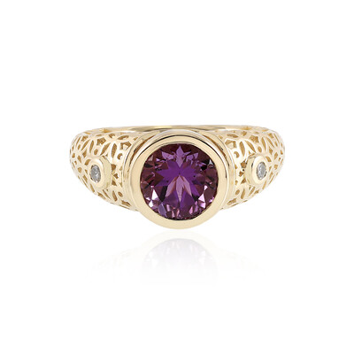 Anello in oro con Ametista Uruguay (Ornaments by de Melo)