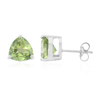 Orecchini in argento con Topazio Kiwi