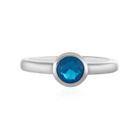 Anello in argento con Opale Blu dell'Etiopia