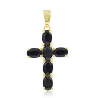 Ciondolo in argento con Zaffiro Nero
