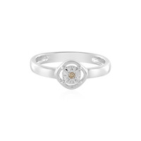 Anello in argento con Diamante Champagne I3