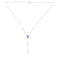 Collana in argento con Ametista Zambiana (de Melo)