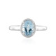 Anello in argento con Topazio Blu Cielo