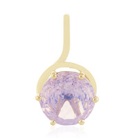 Ciondolo in oro con Quarzo Lavanda (PHANTASIA)