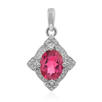 Ciondolo in argento con Topazio Rosa