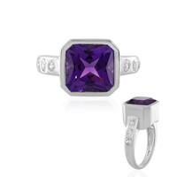 Anello in argento con Ametista Siberiana