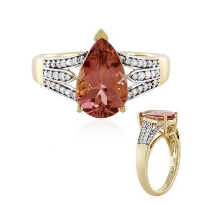 Anello in oro con Tormalina Pesca Brasiliana (D'vyere)