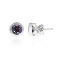 Orecchini in argento con Tanzanite (non riscaldata)