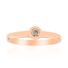 Anello in oro con Diamante Rose de France SI1 di Argyle