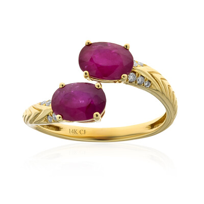 Anello in oro con Rubino Mozambico (CIRARI)