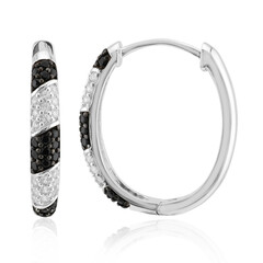 Orecchini in argento con Spinello Nero
