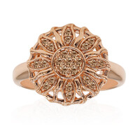 Anello in oro con Diamante Rose de France SI1 di Argyle