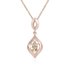 Collana in argento con Morganite Pesca