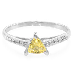 Anello in argento con Berillo Giallo