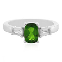 Anello in argento con Diopside Russo