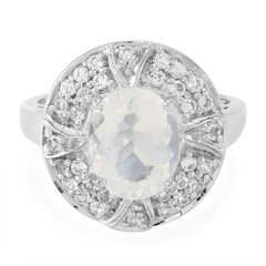 Anello in argento con Quarzo Blue Moon