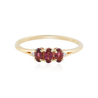 Anello in argento con Tormalina Rosa Brasiliana