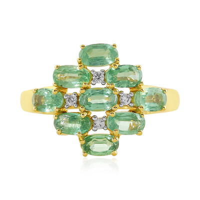 Anello in argento con Cianite Menta