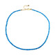 Collana in argento con Apatite Blu Neon