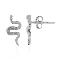 Orecchini in argento con Diamante I3 (I)