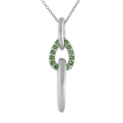 Collana in argento con Tsavorite