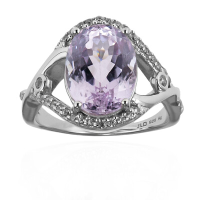 Anello in argento con Kunzite Brasiliana