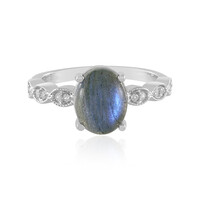 Anello in argento con Labradorite(Adela Silber)