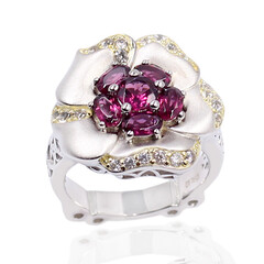 Anello in argento con Rodolite (Dallas Prince Designs)