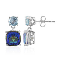 Orecchini in argento con Quarzo Mistico Blu