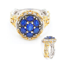 Anello in argento con Spinello Cobalto (Gems en Vogue)