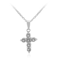 Collana in argento con Topazio Bianco