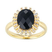 Anello in argento con Agata Nera