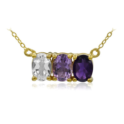 Collana in argento con Topazio Bianco