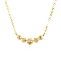 Collana in argento con Diamante Champagne I3