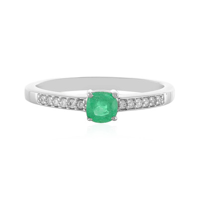 Anello in argento con Smeraldo Etiope