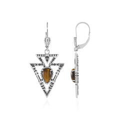 Orecchini in argento con Occhio di Tigre (Desert Chic)