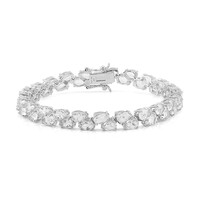 Bracciale in argento con Topazio Bianco