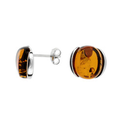 Orecchini in argento con Ambra Baltica