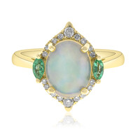 Anello in oro con Opale di Welo AAA