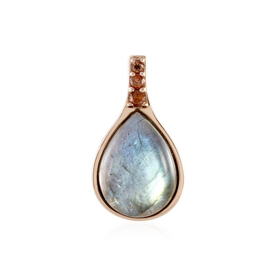 Ciondolo in argento con Labradorite Verde Maniry (KM by Juwelo)