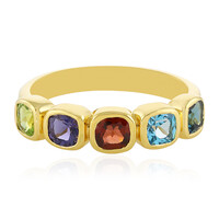 Anello in argento con Topazio Blu Svizzero