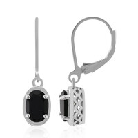 Orecchini in argento con Spinello Nero
