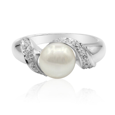 Anello in argento con Perla di Acqua Dolce