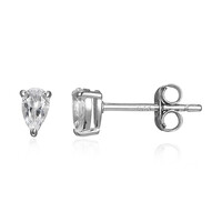 Orecchini in argento con Topazio Bianco