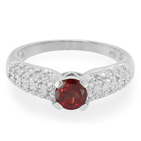 Anello in argento con Rodolite