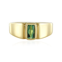 Anello in argento con Tormalina Verde di Benedito(Adela Silber)