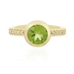 Anello in argento con Peridoto Manchuria