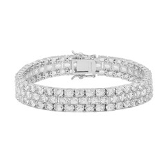 Bracciale in argento con Topazio Bianco