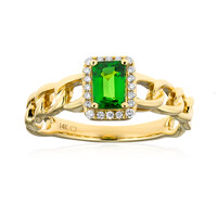 Anello in oro con Tsavorite AAA del Kenia (CIRARI)