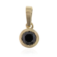 Ciondolo in oro con Diamante Nero